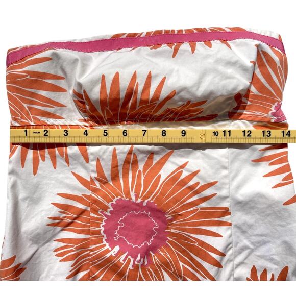 Tommy Hilfiger Strapless Empire Waist A-Line Floral Sundress - Size 6 - Picture 8 of 12
